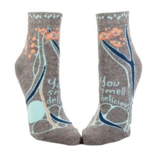 Blue Q You Smell Delicious Ankle Socks 5-10 NWT